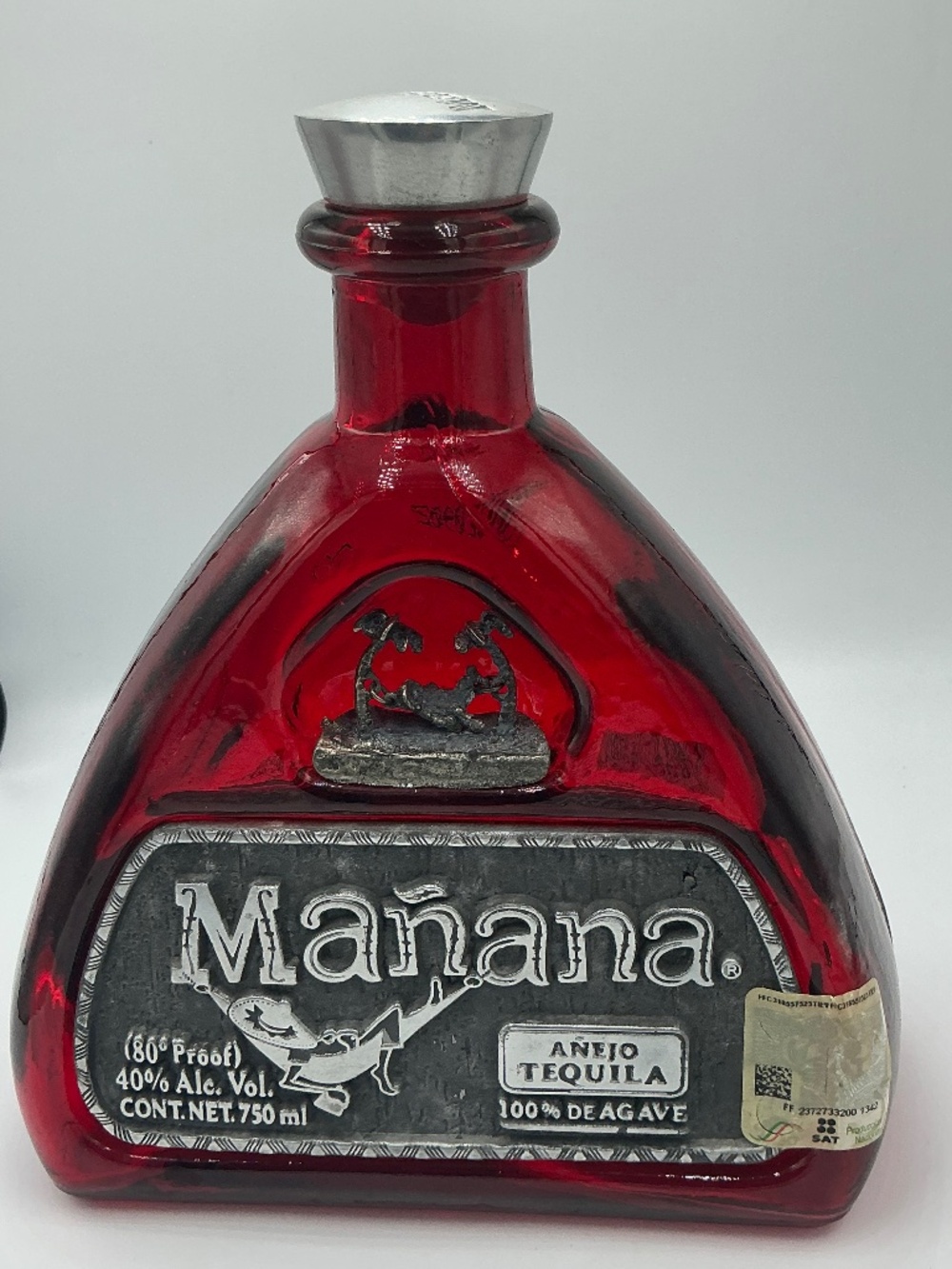 Manana Reposado Tequila Empty Bottle 750ml 2008